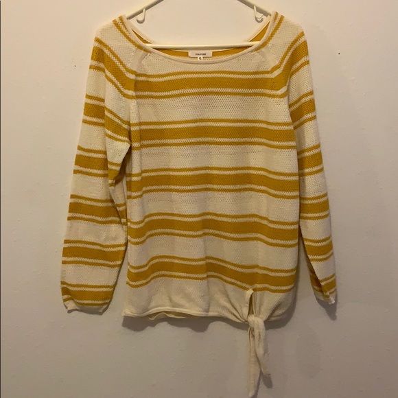 Maurices Sweaters - Maurice’s yellow Tie knot light sweater Size L